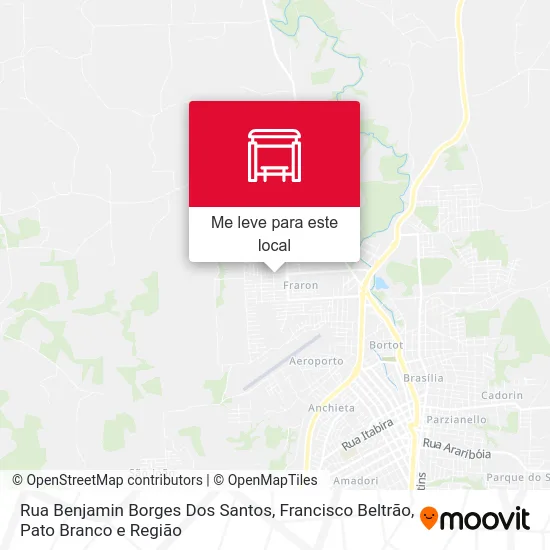 Rua Benjamin Borges Dos Santos mapa