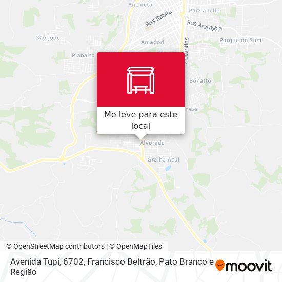 Avenida Tupi, 6702 mapa