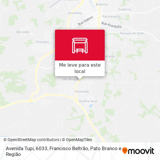 Avenida Tupi, 6033 mapa