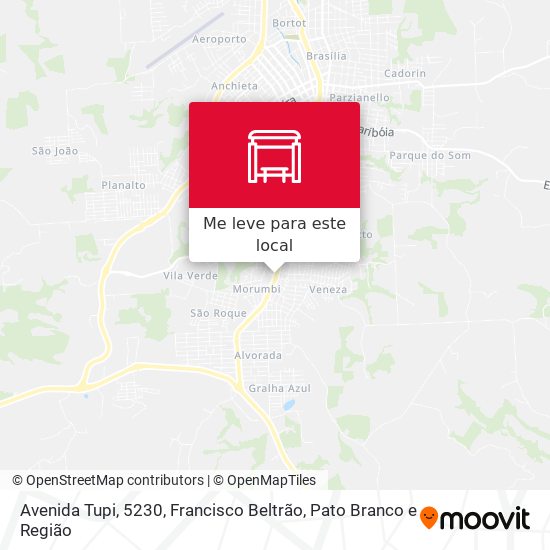Avenida Tupi, 5230 mapa
