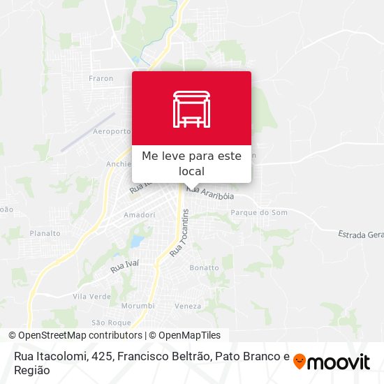Rua Itacolomi, 425 mapa