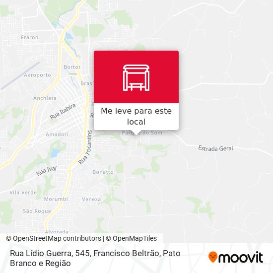 Rua Lídio Guerra, 545 mapa