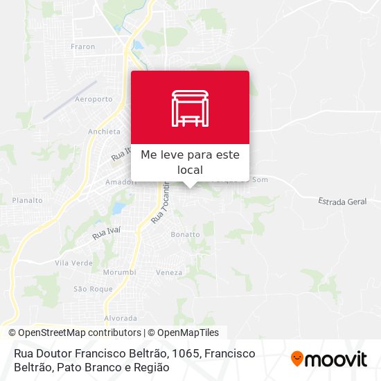 Rua Doutor Francisco Beltrão, 1065 mapa