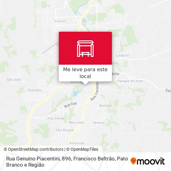 Rua Genuíno Piacentini, 896 mapa