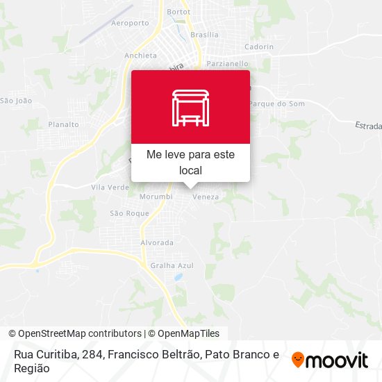 Rua Curitiba, 284 mapa