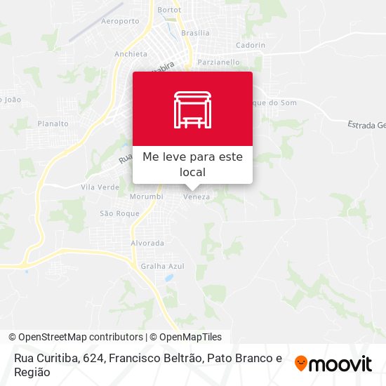 Rua Curitiba, 624 mapa