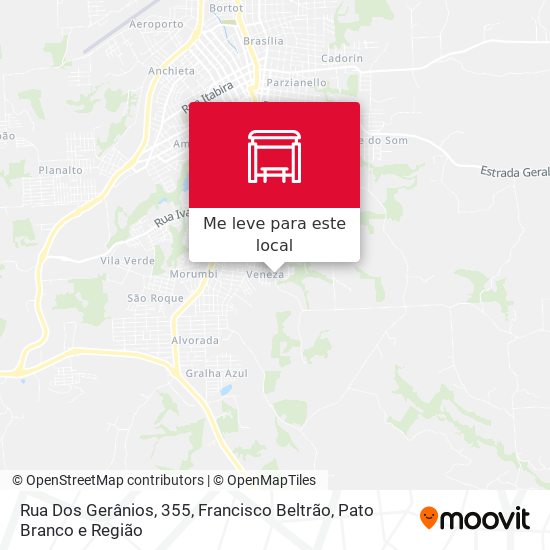 Rua Dos Gerânios, 355 mapa