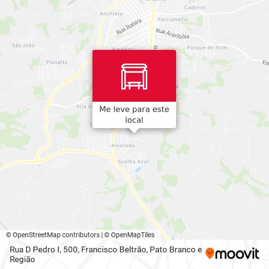 Rua D Pedro I, 500 mapa