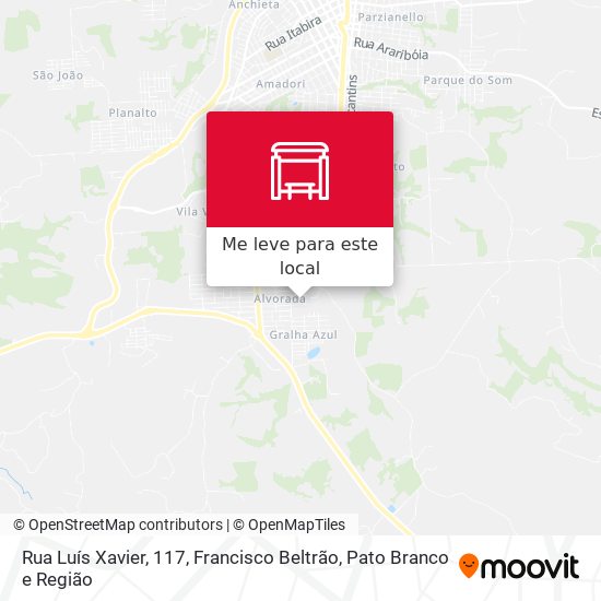 Rua Luís Xavier, 117 mapa