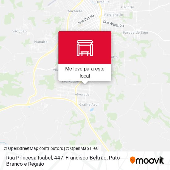 Rua Princesa Isabel, 447 mapa