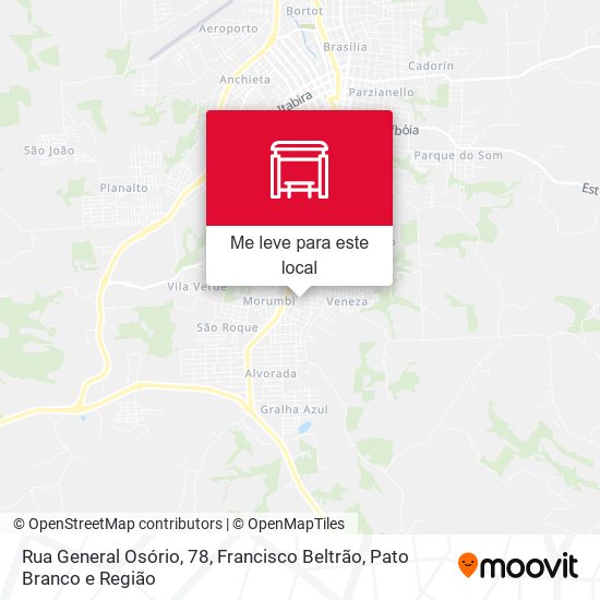 Rua General Osório, 78 mapa
