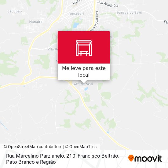Rua Marcelino Parzianelo, 210 mapa