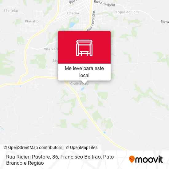 Rua Ricieri Pastore, 86 mapa
