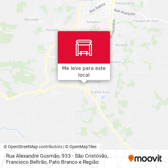 Rua Alexandre Gusmão, 933 - São Cristóvão mapa