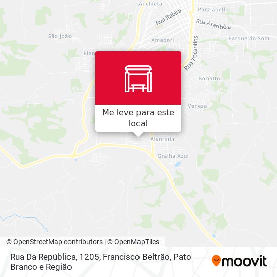 Rua Da República, 1205 mapa