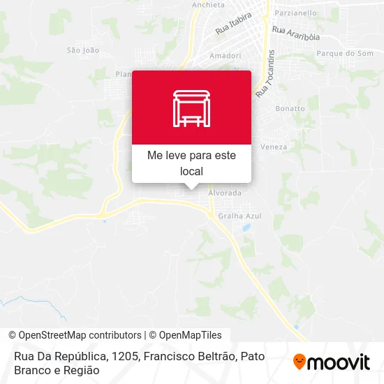 Rua Da República, 1205 mapa