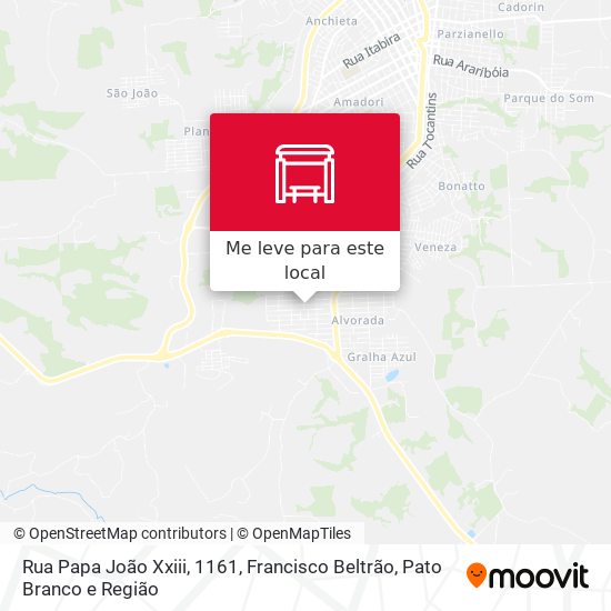 Rua Papa João Xxiii, 1161 mapa