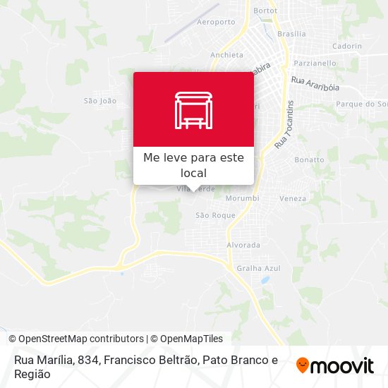 Rua Marília, 834 mapa