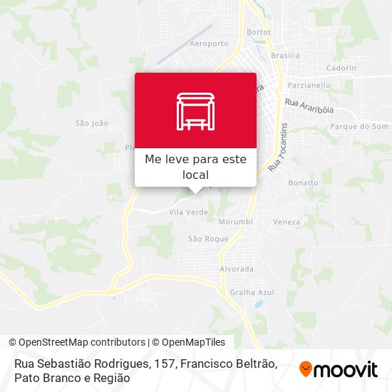 Rua Sebastião Rodrigues, 157 mapa