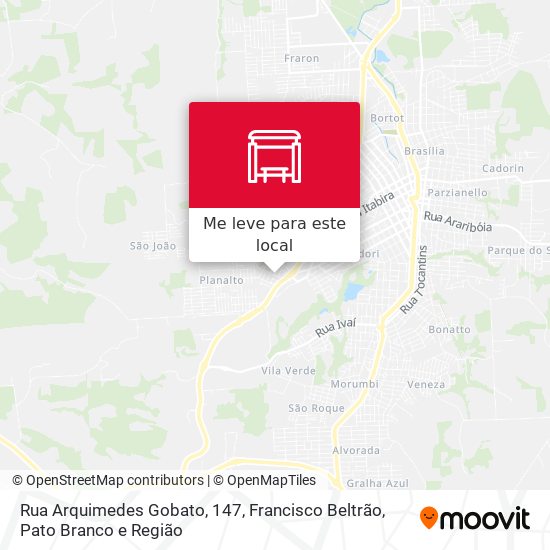 Rua Arquimedes Gobato, 147 mapa