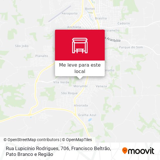 Rua Lupicínio Rodrigues, 706 mapa