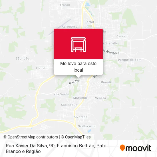Rua Xavier Da Silva, 90 mapa