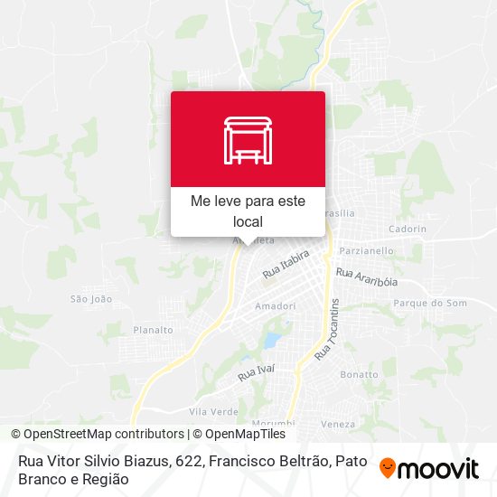 Rua Vitor Silvio Biazus, 622 mapa