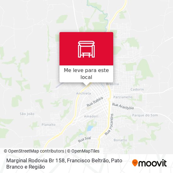 Marginal Rodovia Br 158 mapa