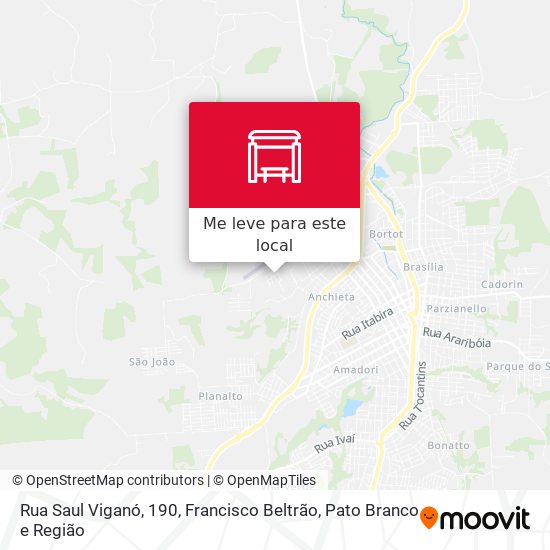 Rua Saul Viganó, 190 mapa