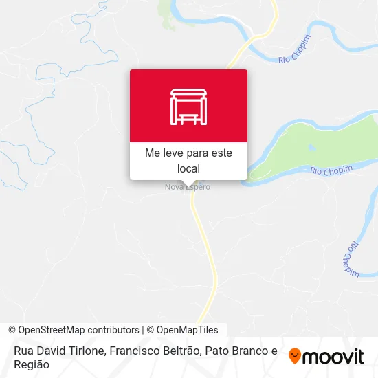 Rua David Tirlone mapa