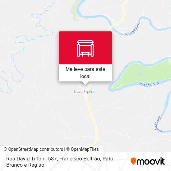 Rua David Tirloni, 587 mapa