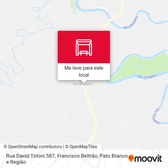Rua David Tirloni 587 mapa