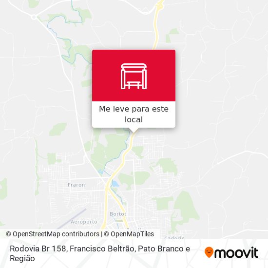 Rodovia Br 158 mapa