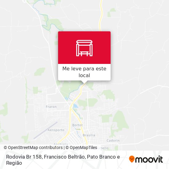Rodovia Br 158 mapa