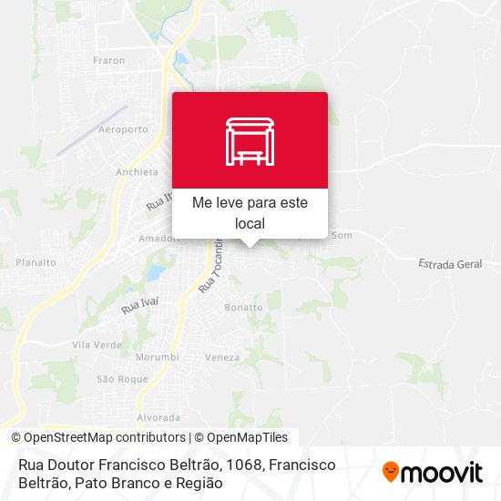 Rua Doutor Francisco Beltrão, 1068 mapa
