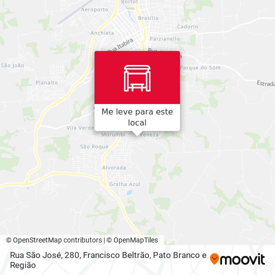 Rua São José, 280 mapa