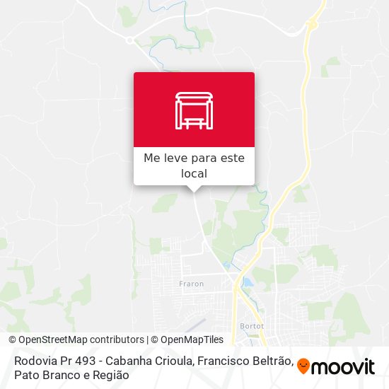 Rodovia Pr 493 - Cabanha Crioula mapa