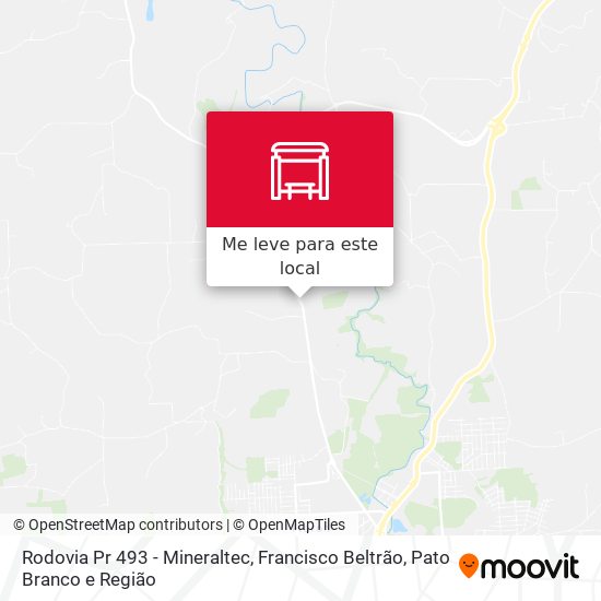 Rodovia Pr 493 - Mineraltec mapa