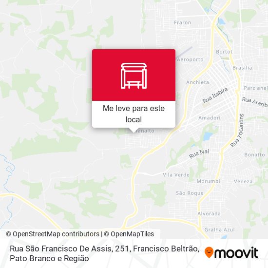 Rua São Francisco De Assis, 251 mapa