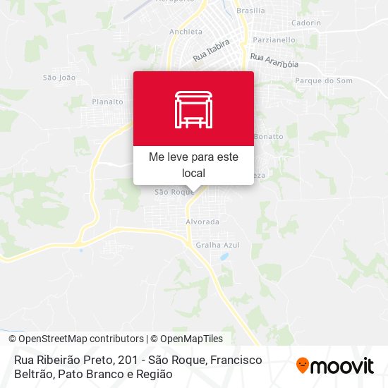 Rua Ribeirão Preto, 201 - São Roque mapa