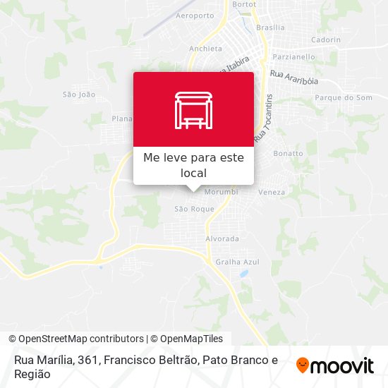 Rua Marília, 361 mapa