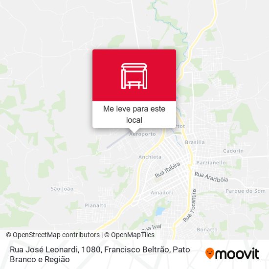 Rua José Leonardi, 1080 mapa