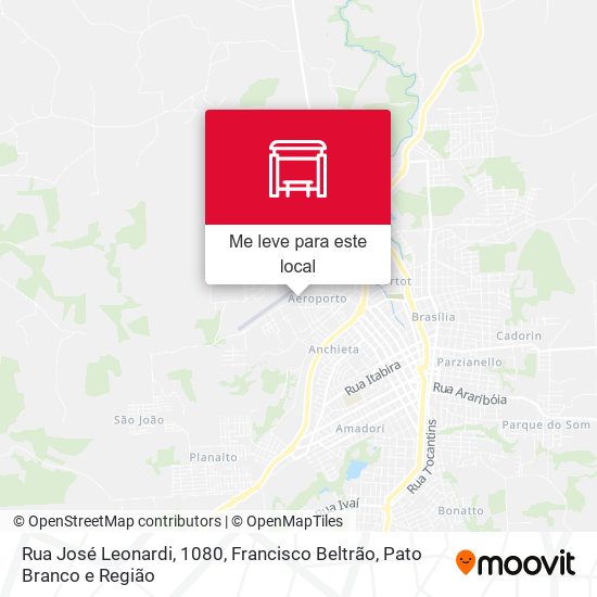 Rua José Leonardi, 1080 mapa
