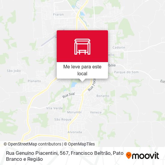 Rua Genuíno Piacentini, 567 mapa