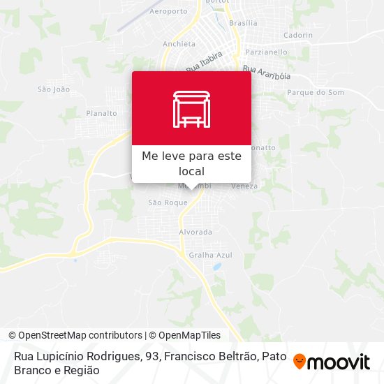 Rua Lupicínio Rodrigues, 93 mapa