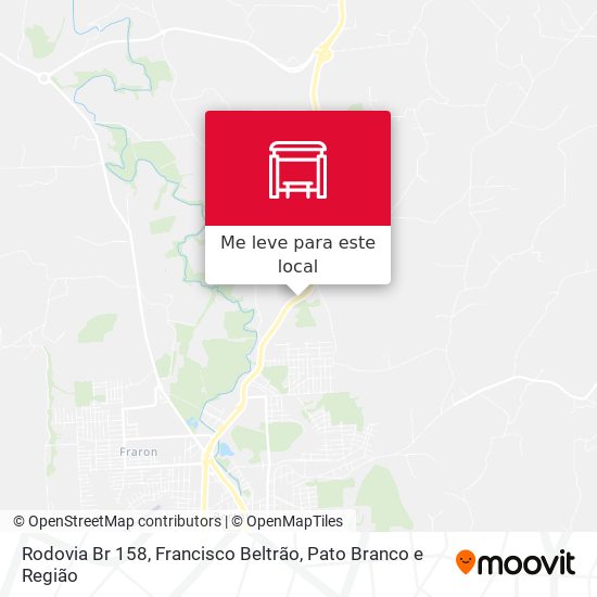 Rodovia Br 158 mapa