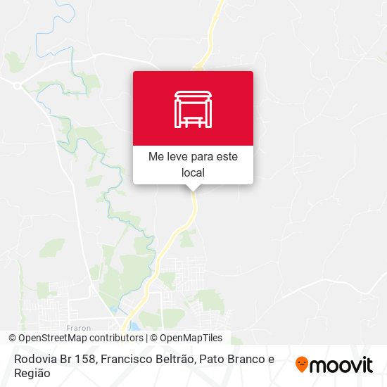 Rodovia Br 158 mapa