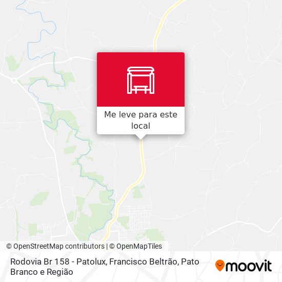 Rodovia Br 158 - Patolux mapa