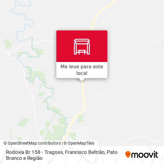 Rodovia Br 158 - Tragoss mapa