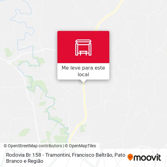 Rodovia Br 158 - Tramontini mapa